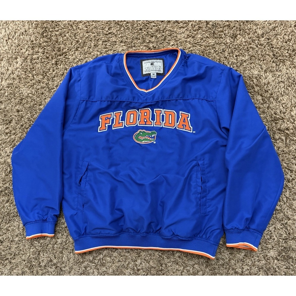 Colosseum Athletics Florida Gators Pullover Sweatshirt Blue Men's Size Medium